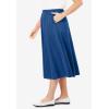 Woman Within Plus Size 7-Day Knit A-Line Skirt(Royal Navy)