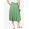 Woman Within Plus Size 7-Day Knit A-Line Skirt(Sage)