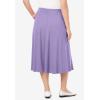 Woman Within Plus Size 7-Day Knit A-Line Skirt(Soft Iris)