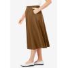 Woman Within Plus Size 7-Day Knit A-Line Skirt(Toffee)