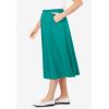 Woman Within Plus Size 7-Day Knit A-Line Skirt(Waterfall)