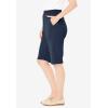 Woman Within Plus Size 7-Day Knit Bermuda Shorts(Navy)