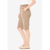 Woman Within Plus Size 7-Day Knit Bermuda Shorts(New Khaki)