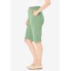 Woman Within Plus Size 7-Day Knit Bermuda Shorts(Sage)