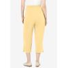Woman Within Plus Size 7-Day Knit Capri(Banana)