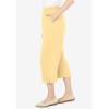 Woman Within Plus Size 7-Day Knit Capri(Banana)