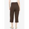 Woman Within Plus Size 7-Day Knit Capri(Chocolate)