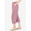 Woman Within Plus Size 7-Day Knit Capri(Dusty Pink)