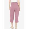 Woman Within Plus Size 7-Day Knit Capri(Dusty Pink)