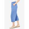 Woman Within Plus Size 7-Day Knit Capri(French Blue)