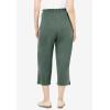 Woman Within Plus Size 7-Day Knit Capri(Pine)