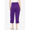 Woman Within Plus Size 7-Day Knit Capri(Radiant Purple)