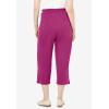 Woman Within Plus Size 7-Day Knit Capri(Raspberry)