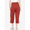 Woman Within Plus Size 7-Day Knit Capri(Red Ochre)