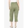Woman Within Plus Size 7-Day Knit Capri(Sage)