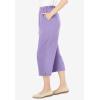 Woman Within Plus Size 7-Day Knit Capri(Soft Iris)