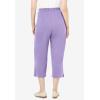 Woman Within Plus Size 7-Day Knit Capri(Soft Iris)
