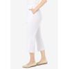 Woman Within Plus Size 7-Day Knit Capri(White)