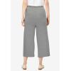 Woman Within Plus Size 7-Day Knit Culotte(Medium Heather Grey)