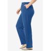 Woman Within Plus Size 7-Day Knit Ribbed Straight-Leg Pull-On Pants(Royal Navy)