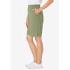 Woman Within Plus Size 7-Day Knit Short(Sage)