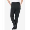 Woman Within Plus Size 7-Day Knit Straight-Leg Pull-On Pants(Heather Charcoal)