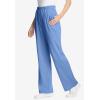 Woman Within Plus Size 7-Day Knit Wide-Leg Pull-On Pants(French Blue)