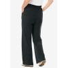 Woman Within Plus Size 7-Day Knit Wide-Leg Pull-On Pants(Heather Charcoal)