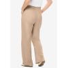 Woman Within Plus Size 7-Day Knit Wide-Leg Pull-On Pants(New Khaki)
