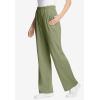 Woman Within Plus Size 7-Day Knit Wide-Leg Pull-On Pants(Sage)