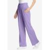 Woman Within Plus Size 7-Day Knit Wide-Leg Pull-On Pants(Soft Iris)