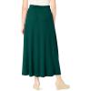 Woman Within Plus Size 7-Day Maxi Skirt(Emerald Green)