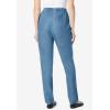 Woman Within Plus Size 7-Day Straight-Leg Elastic-Waist Denim Jean (Petite & Tall Available)(Light Stonewash)