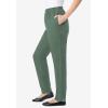 Woman Within Plus Size 7-Day Straight-Leg Elastic-Waist Denim Jean (Petite & Tall Available)(Pine)