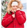 Woman Within Plus Size Arctic Parka Jacket & Hood 34″ Long Down Blend Winter Coat(Classic Red)