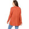 Woman Within Plus Size Babydoll Cardigan Sweater(Pumpkin)
