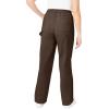 Woman Within Plus Size Back-Elastic All-Cotton Denim Carpenter Jeans(Chocolate)