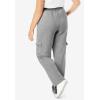 Woman Within Plus Size Better Fleece Cargo Sweatpant (Petite & Tall Available)(Classic Medium Heather Grey)