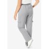 Woman Within Plus Size Better Fleece Cargo Sweatpant (Petite & Tall Available)(Heather Grey)