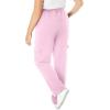 Woman Within Plus Size Better Fleece Cargo Sweatpant (Petite & Tall Available)(Pink)