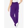 Woman Within Plus Size Better Fleece Cargo Sweatpant (Petite & Tall Available)(Radiant Purple)