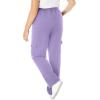 Woman Within Plus Size Better Fleece Cargo Sweatpant (Petite & Tall Available)(Soft Iris)