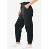 Woman Within Plus Size Better-Fleece Pull-On Jogger Sweatpants(Heather Charcoal)