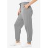 Woman Within Plus Size Better-Fleece Pull-On Jogger Sweatpants(Medium Heather Grey)