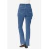 Woman Within Plus Size Bootcut Stretch Comfort Denim Five-Pocket Jeans(Black Denim)