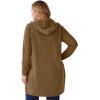 Woman Within Plus Size Cable Cardigan Hoodie(Toffee)