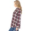 Woman Within Plus Size Classic Flannel Shirt(Ivory Multi Plaid)