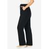 Woman Within Plus Size Convertible 2-in-1 Cargo Pant & Capri Elastic Waist(Black)