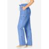 Woman Within Plus Size Convertible 2-in-1 Cargo Pant & Capri Elastic Waist(French Blue)
