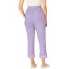 Woman Within Plus Size Convertible 2-in-1 Cargo Pant & Capri Elastic Waist(Pale Lilac)